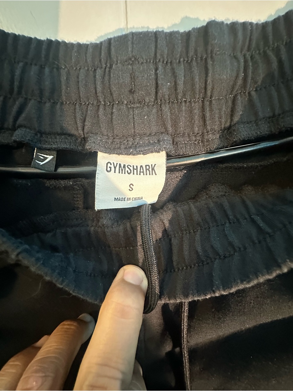 Gymshark Black Men’s Joggers with Logo - Picture 3 of 4
